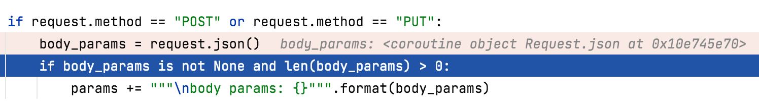 request.json() error